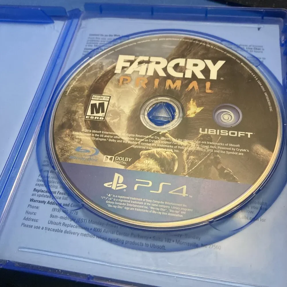 Far Cry Primal Sony PlayStation 4 Used Disk Looks Nice
